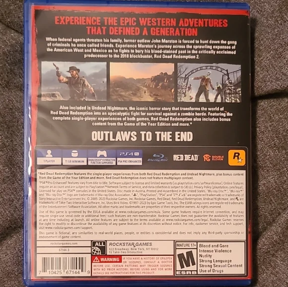 Red Dead Redemption PS4 Game - Picture 2 of 3